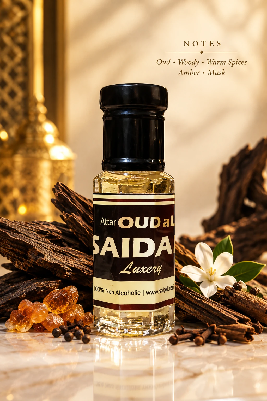Oud al Saidah fragrance notes oud woody warm spices amber musk