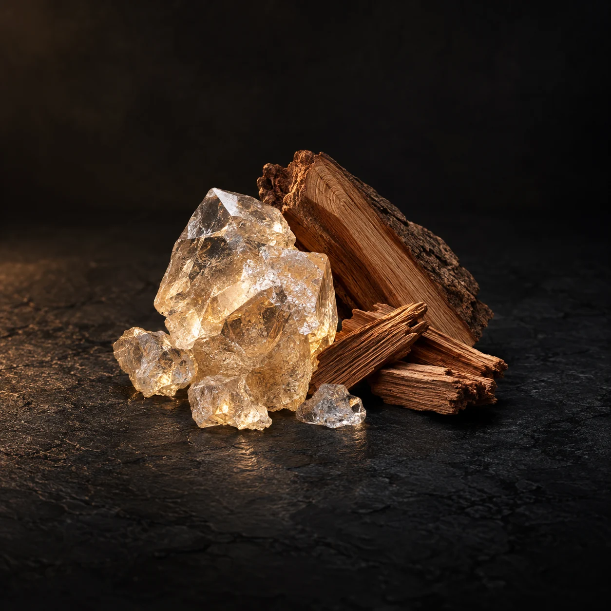 Base fragrance notes for Haadi Corporate: Commanding ambroxan and cedarwood