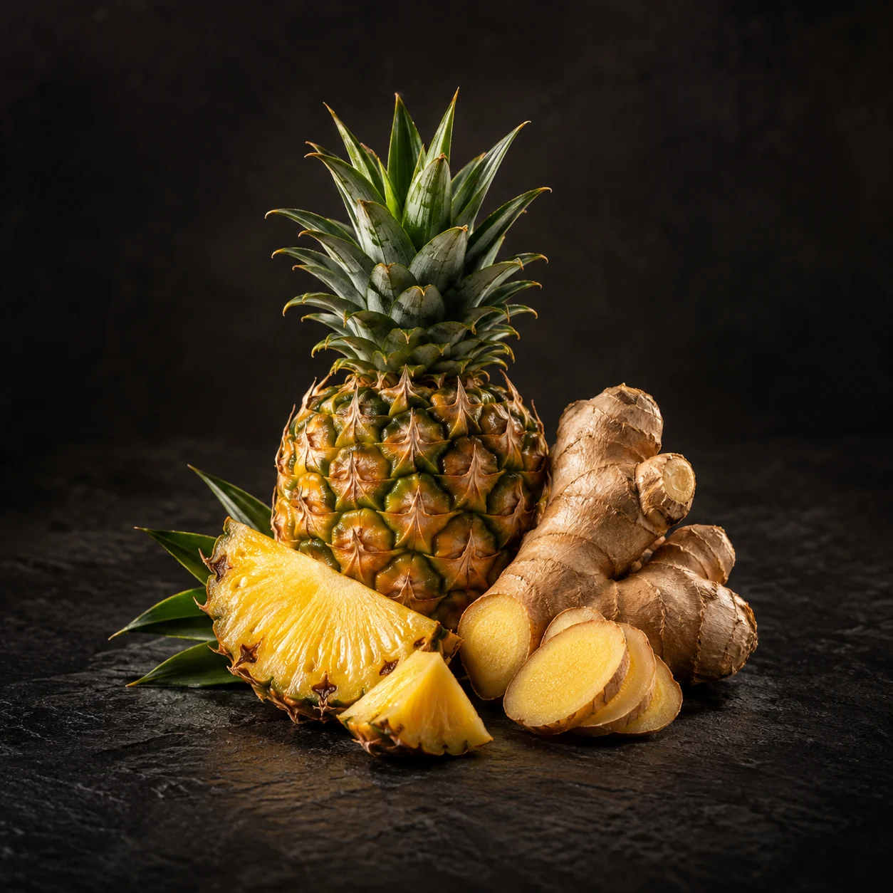 Top fragrance notes for Haadi The Brave: Vibrant pineapple and sharp ginger