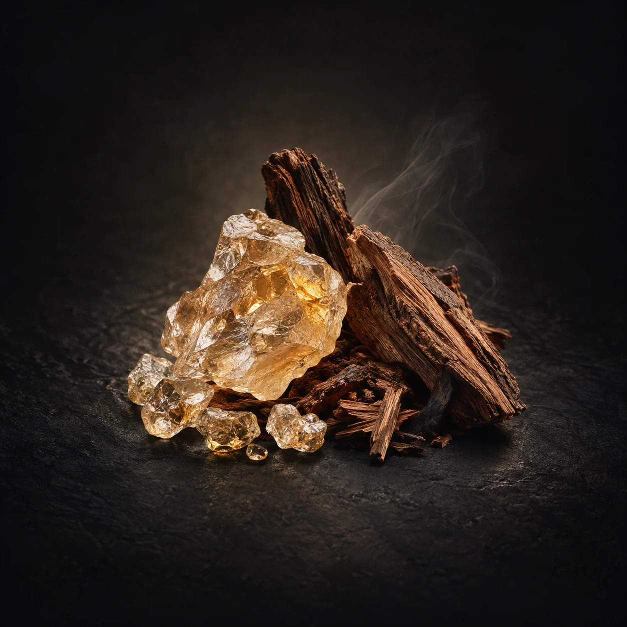 Base fragrance notes for Haadi The Lost Galleon: Rich ambroxan and smoky cedarwood