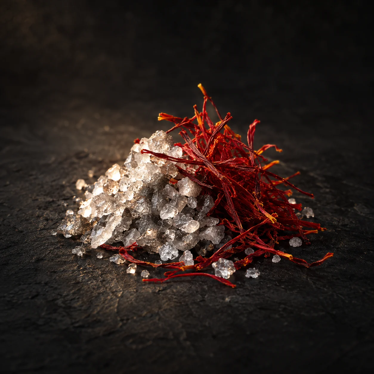 Top fragrance notes for Haadi The Oceanic Pyre: Metallic sea salt and saffron