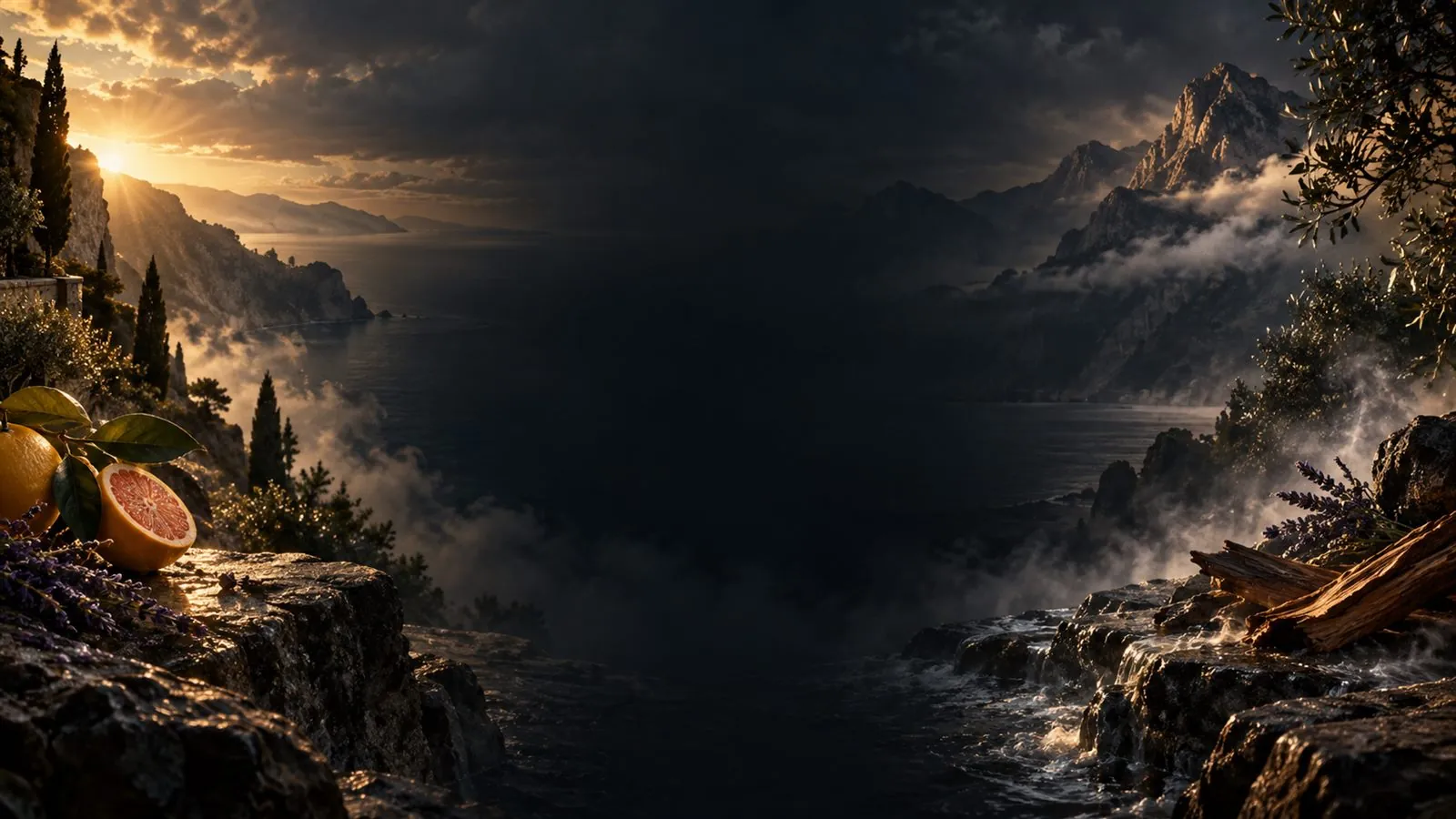 Atmospheric fragrance story artwork for Haadi DCoach Gimfit