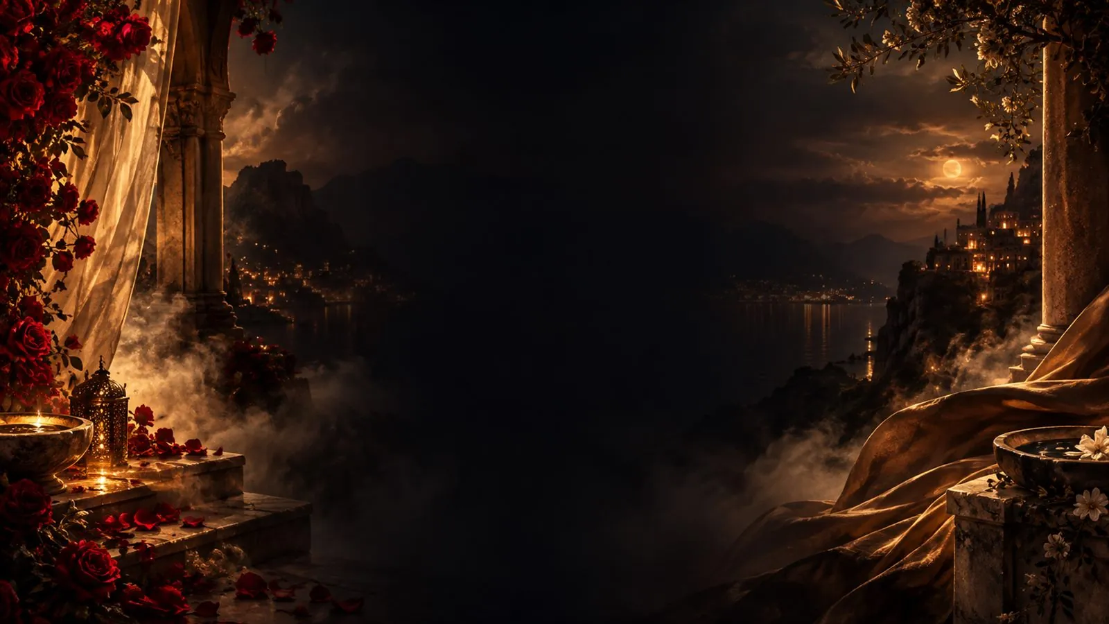 Atmospheric fragrance story artwork for Haadi Layal Aureum