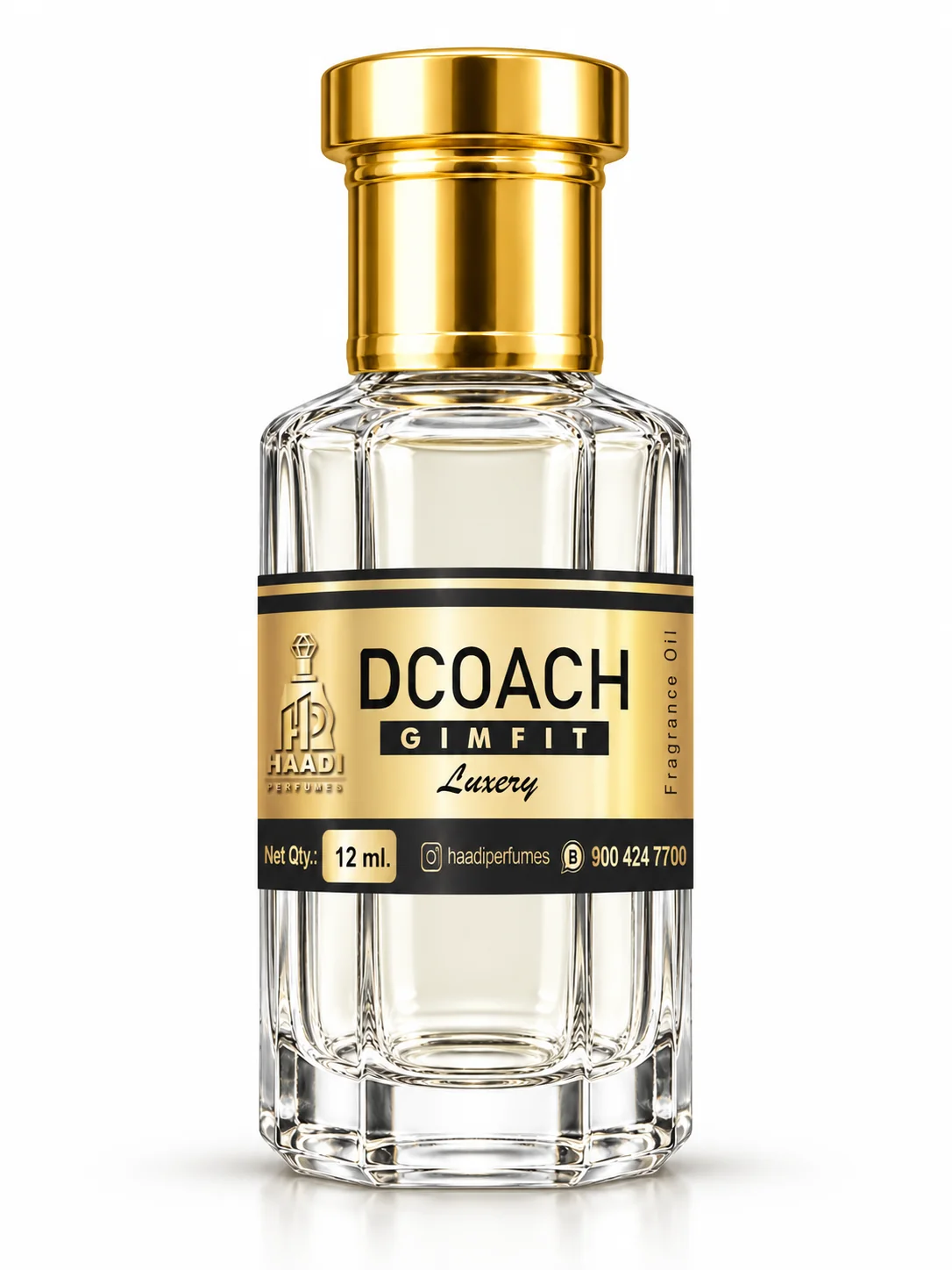 Haadi DCoach Gimfit 12 ml attar bottle 12ml