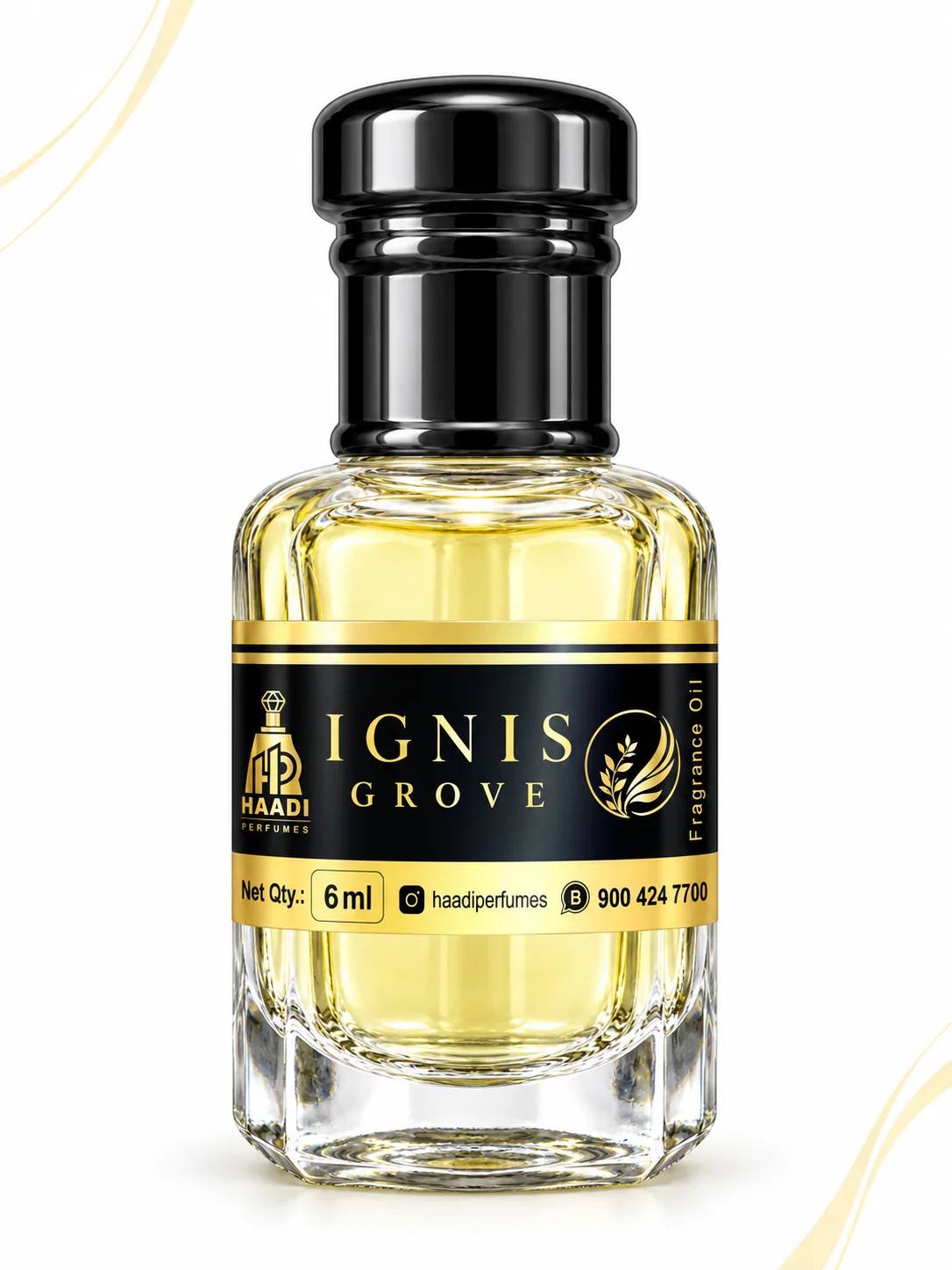 Haadi Ignis Grove 6 ml attar bottle