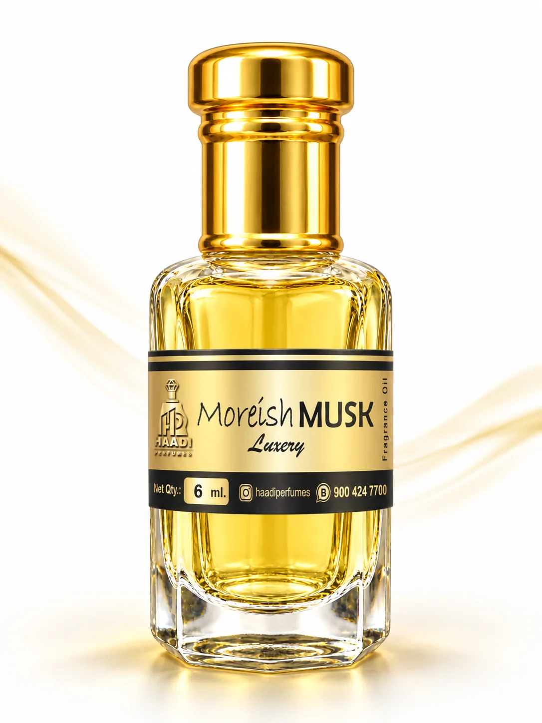 Haadi Moreish Musk 6 ml attar bottle