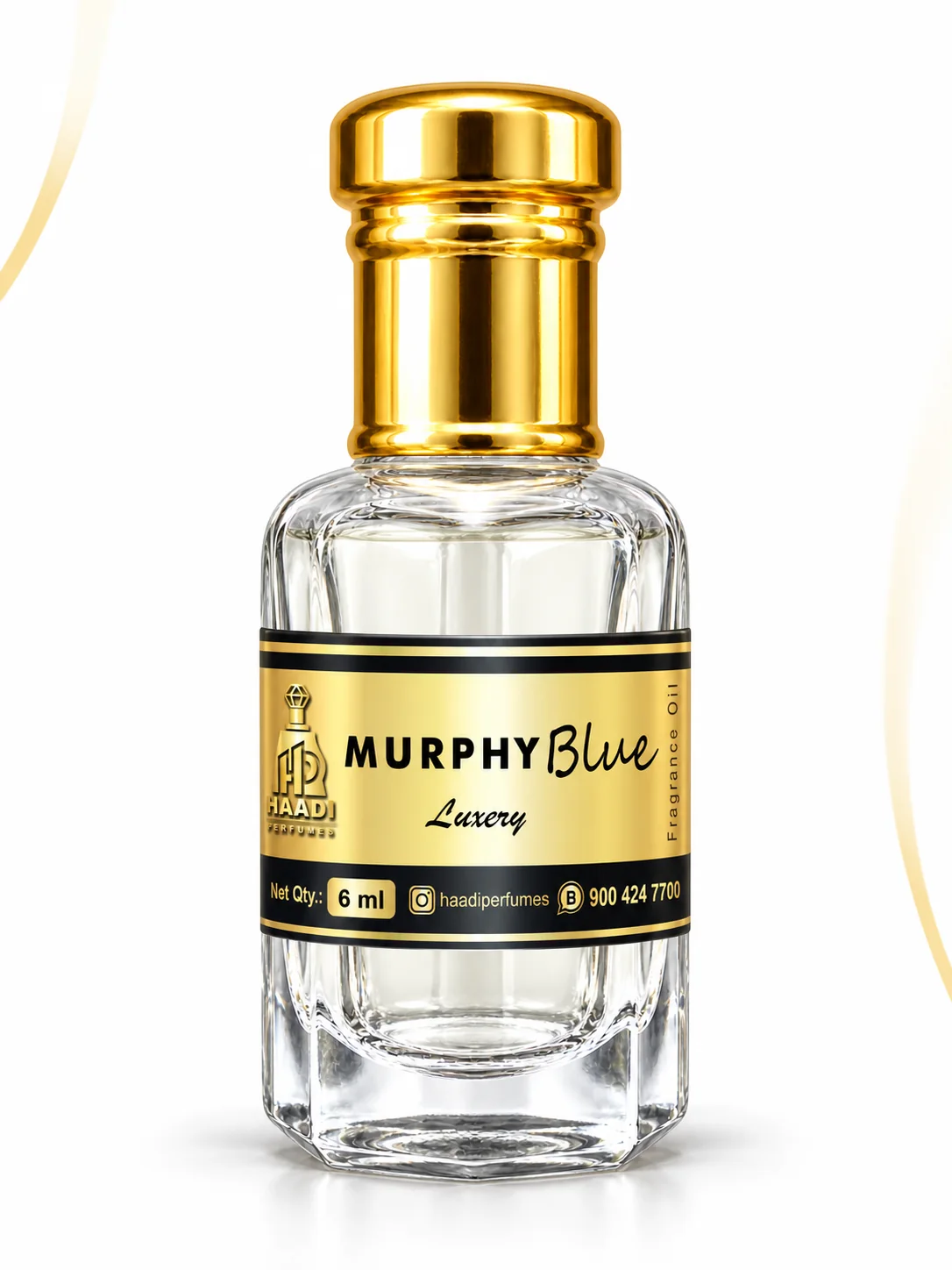Haadi Murphy Blue 6 ml attar bottle