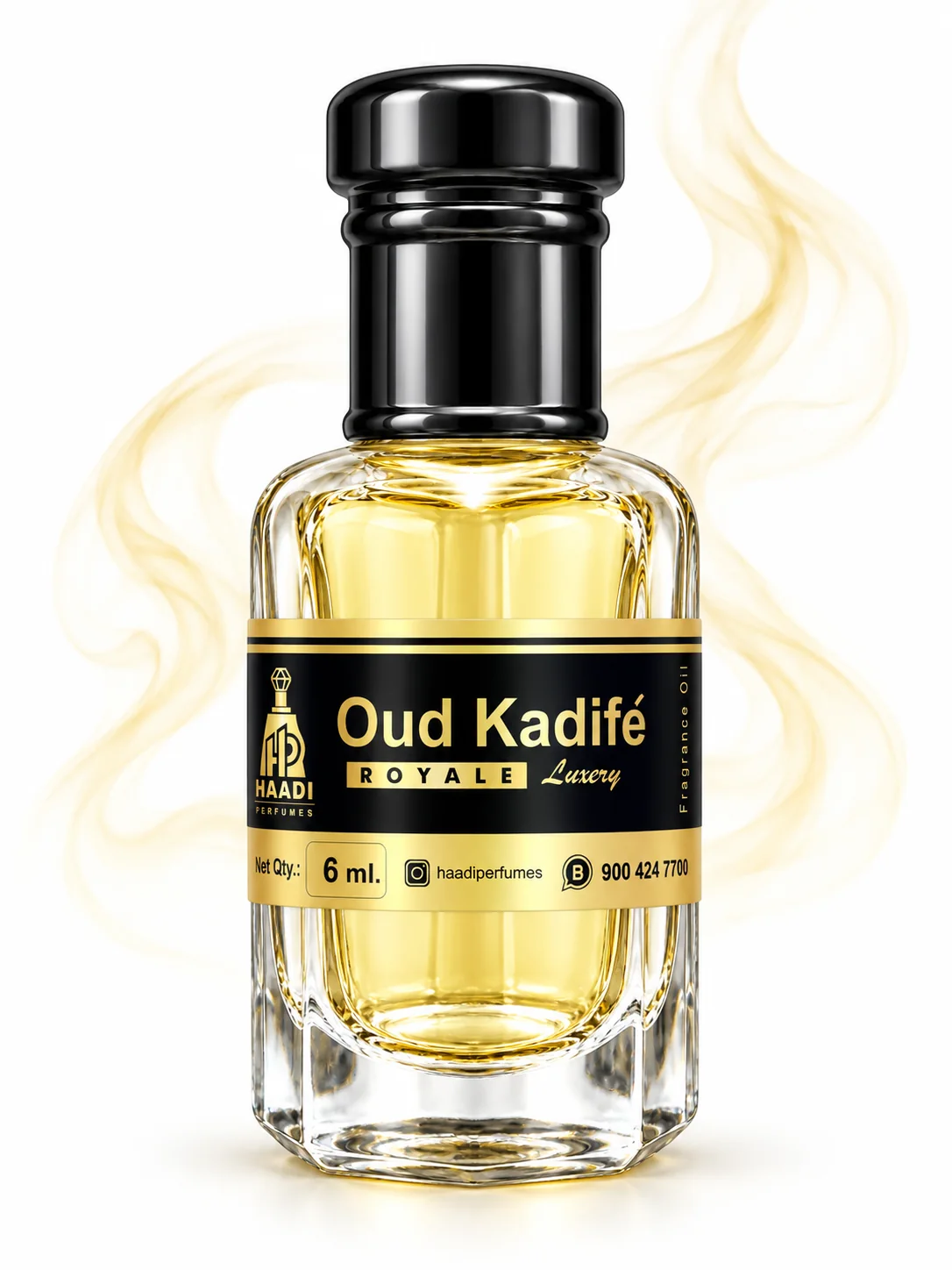 Haadi Oud Kadife Royale 6 ml attar bottle