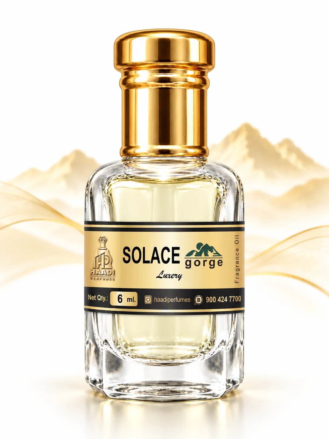 Haadi Solace Gorge 6 ml attar bottle