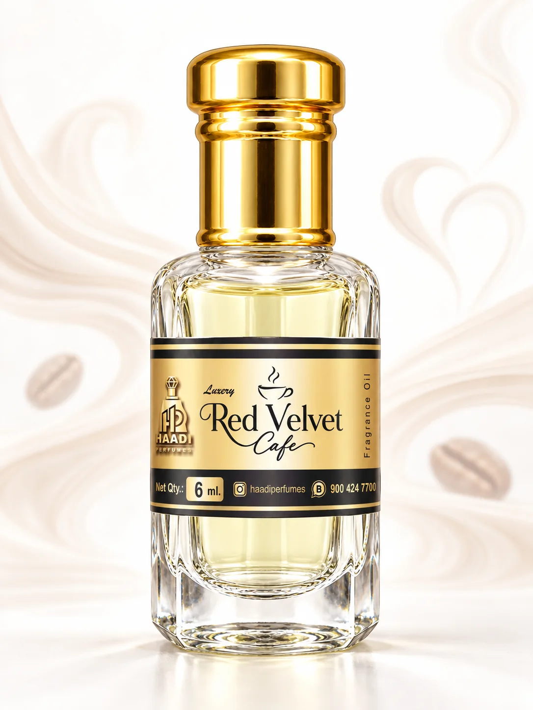 Haadi The Red Velvet Cafe 6 ml attar bottle