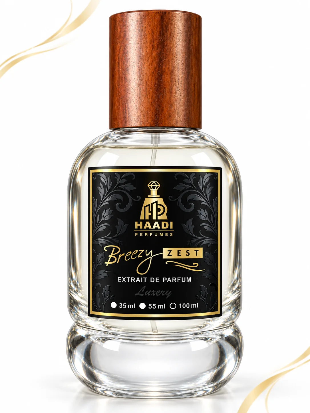 Haadi Breezy Zest 100 ml extrait de parfum bottle