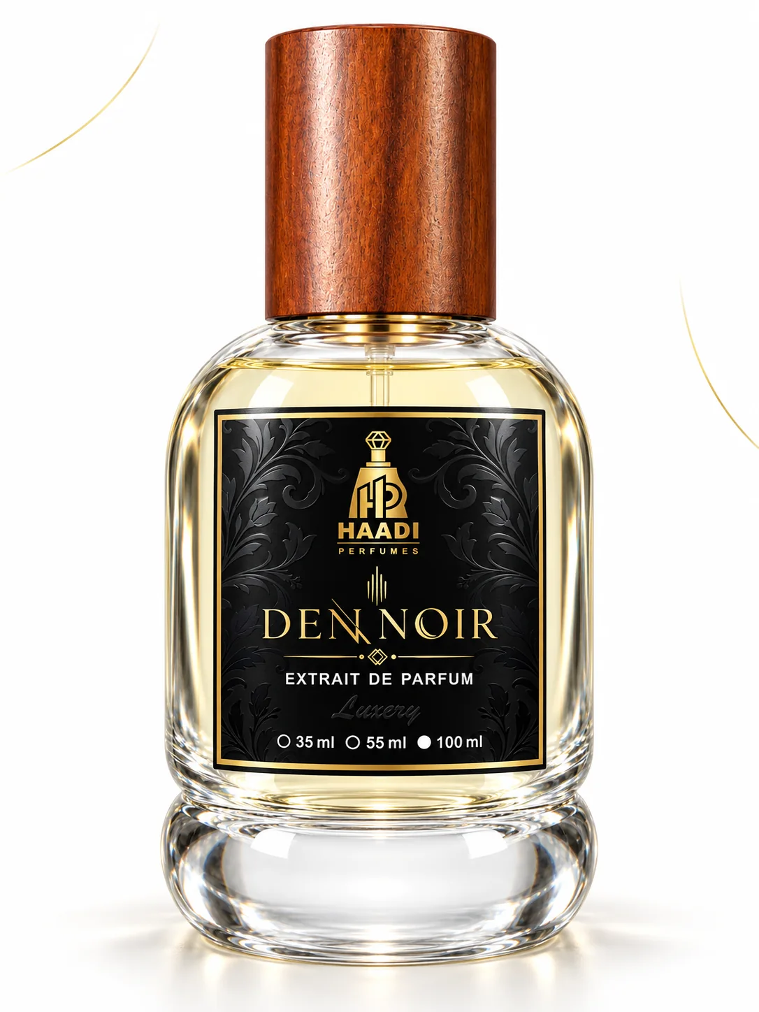 Haadi Den Noir 100 ml extrait de parfum bottle