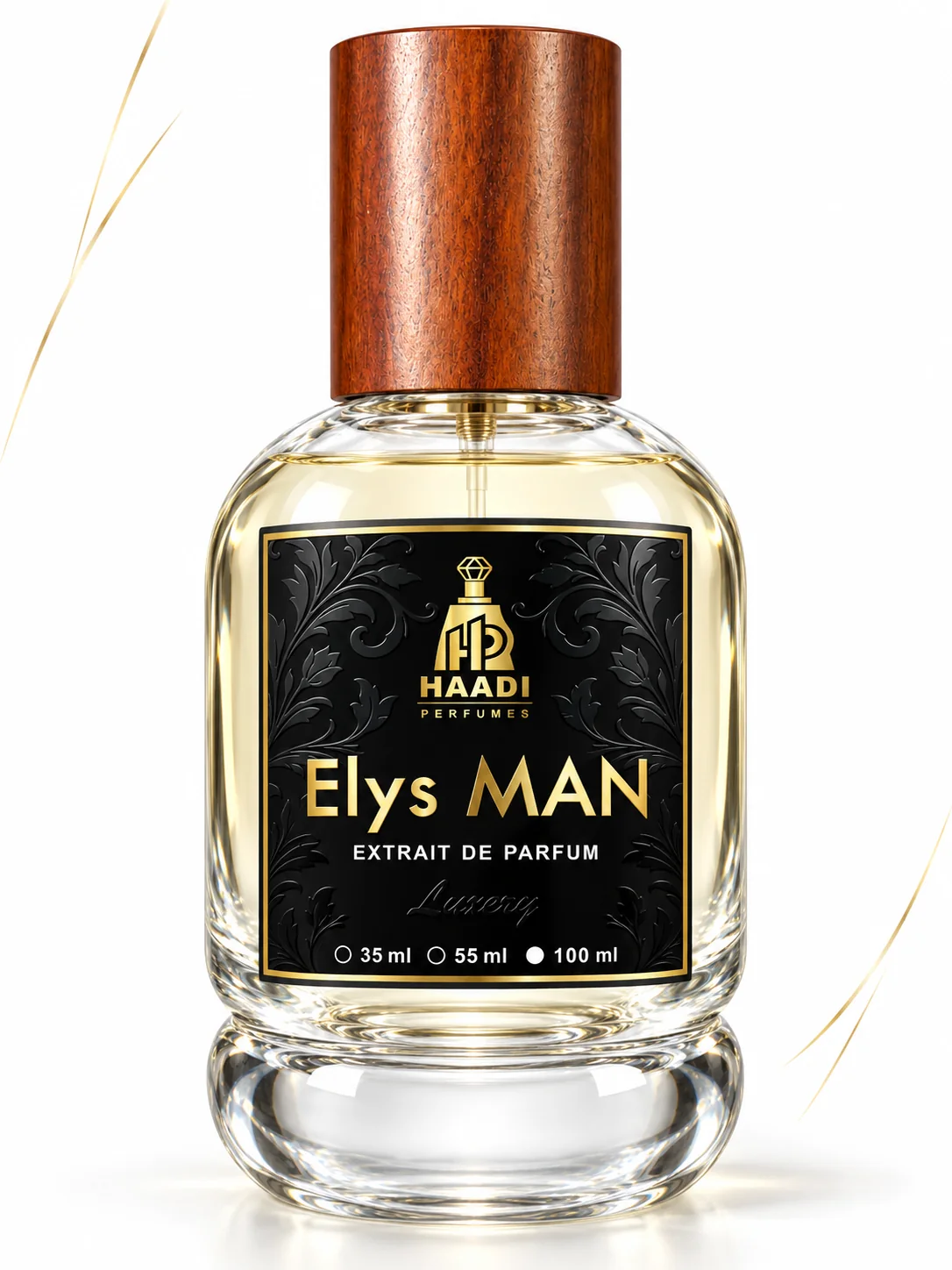 Haadi Elys Man 100 ml extrait de parfum bottle