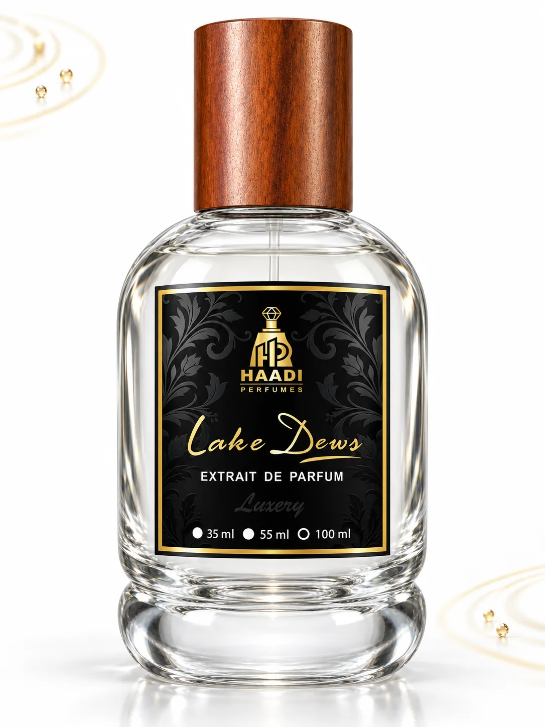 Haadi Lake Dews 100 ml extrait de parfum bottle