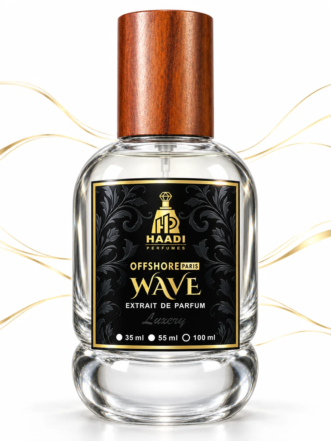 Haadi Offshore Paris Wave 100 ml extrait de parfum bottle