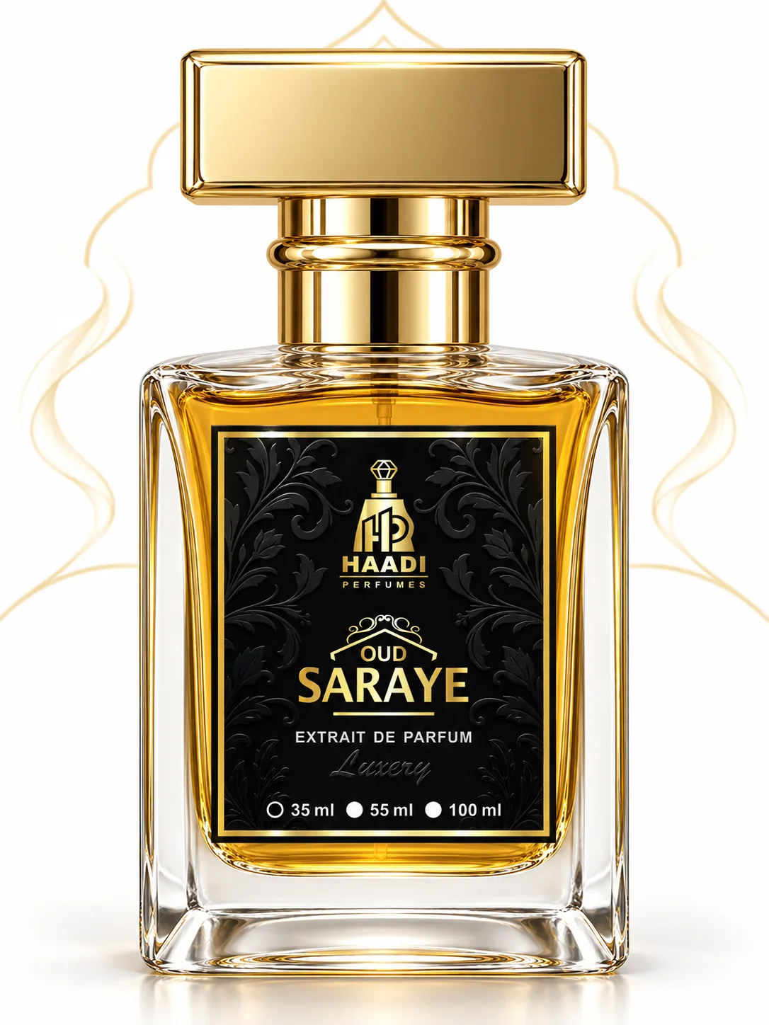 Haadi Oud Saraye 35 ml extrait de parfum bottle