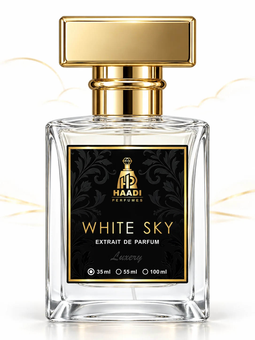 Haadi White Sky 35 ml extrait de parfum bottle