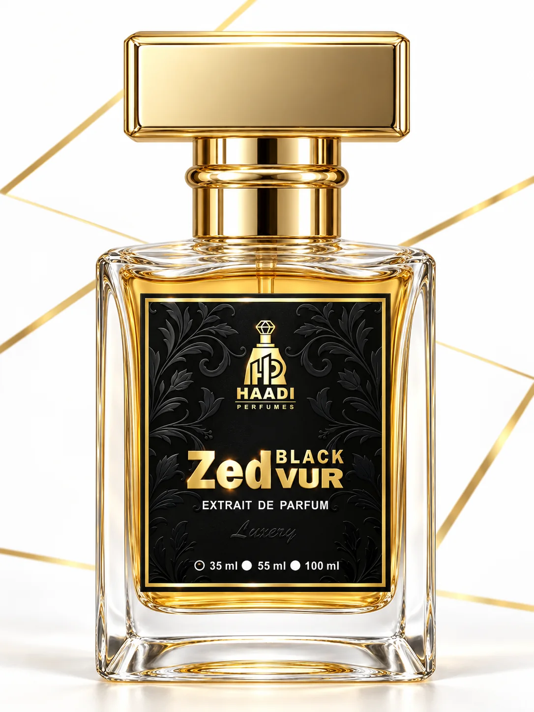 Haadi ZedVur Black 35 ml extrait de parfum bottle
