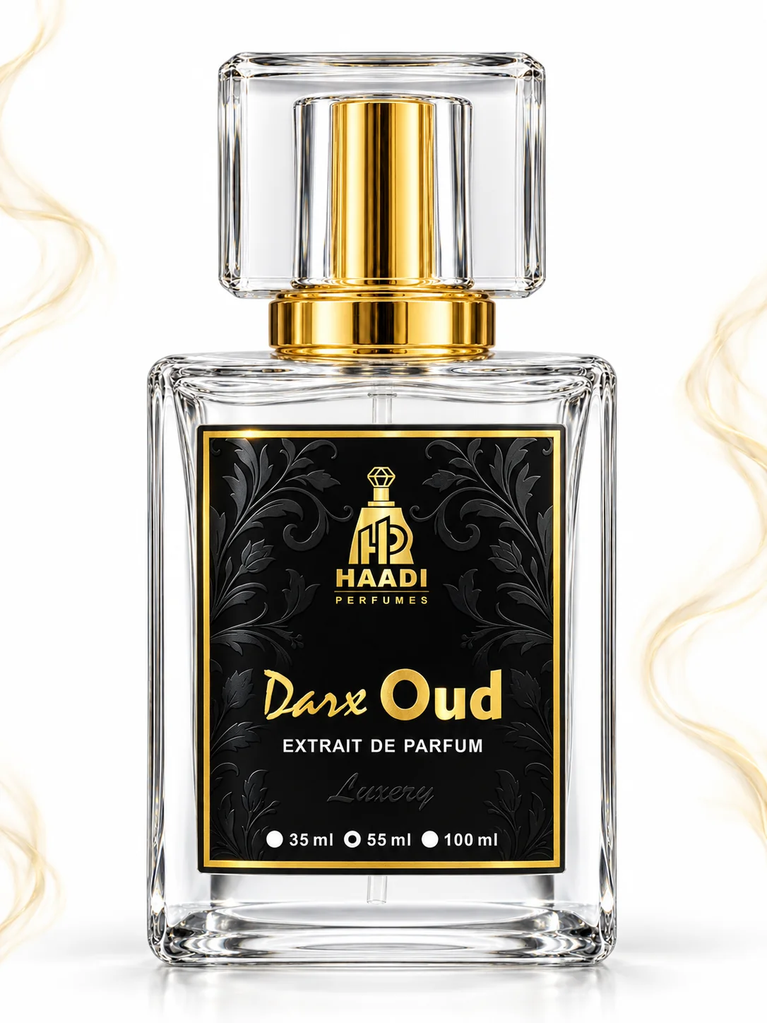 Haadi Darx Oud 55 ml extrait de parfum bottle