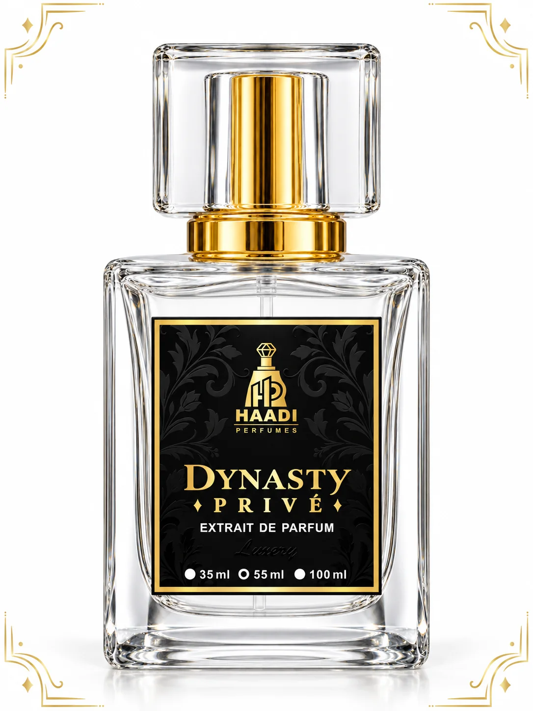 Haadi Dynasty Prive 55 ml extrait de parfum bottle
