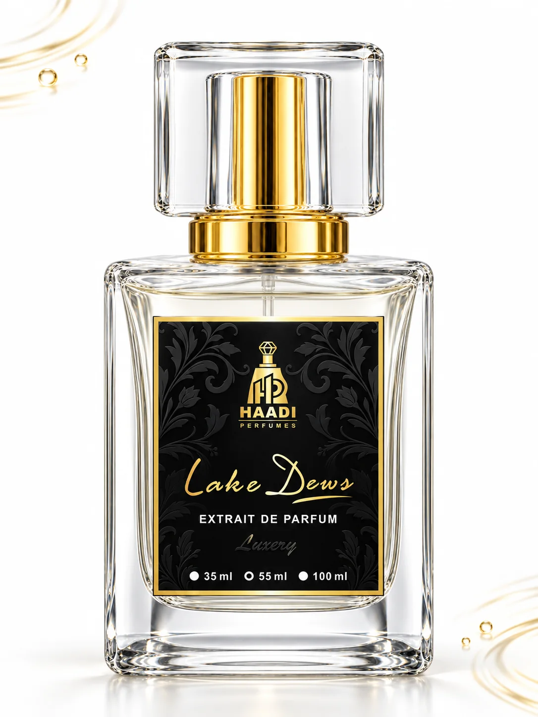 Haadi Lake Dews 55 ml extrait de parfum bottle