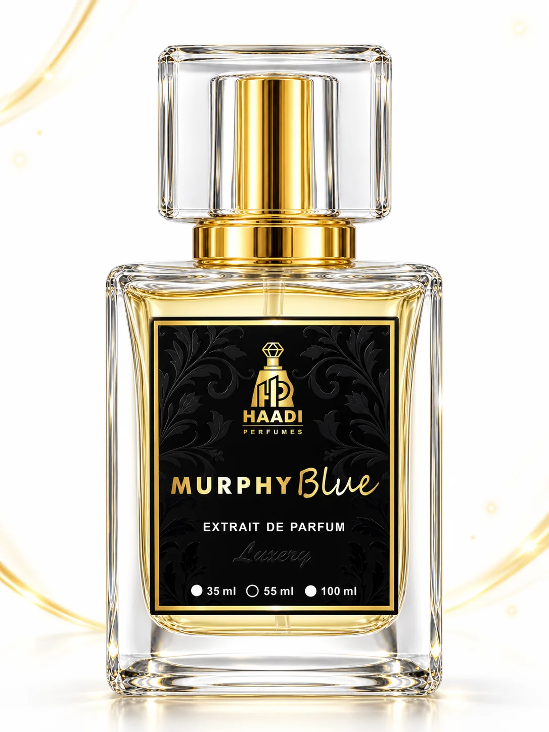 Haadi Murphy Blue 55 ml extrait de parfum bottle